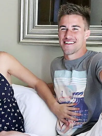 Hot couple’s passionate bedroom romp