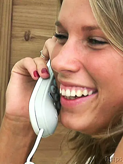 Russian teen blonde opens shaved pussy for masturbation