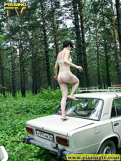 Pissing in the woods