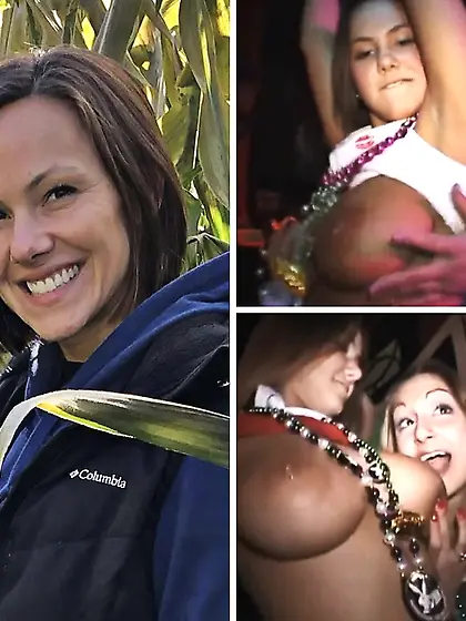 Big titted Mardi Gras legend Roberta aka Bobbi