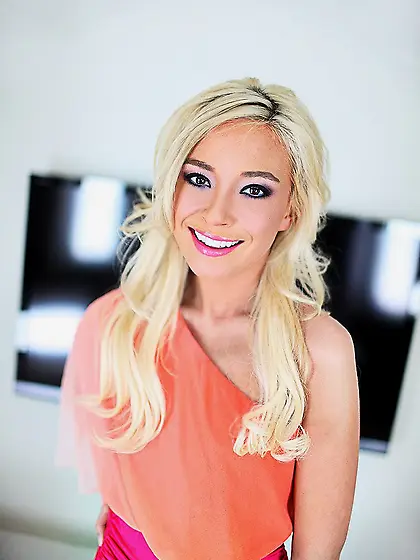 Gorgeous blonde Kaylee Hays gets a mouthful after a blowjob and