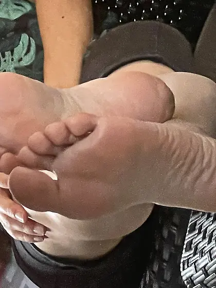 My feet soles candid