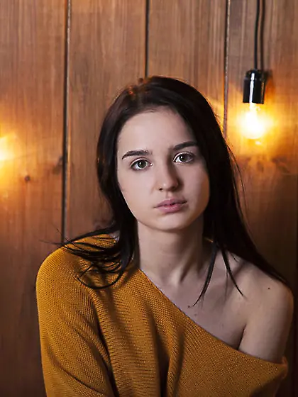 Erotic teen tangerine panties