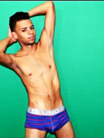 Brunette Young Man Faceboy Love Balls/Beads.