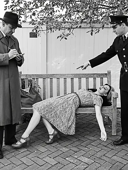 Film Noir Crime Scene