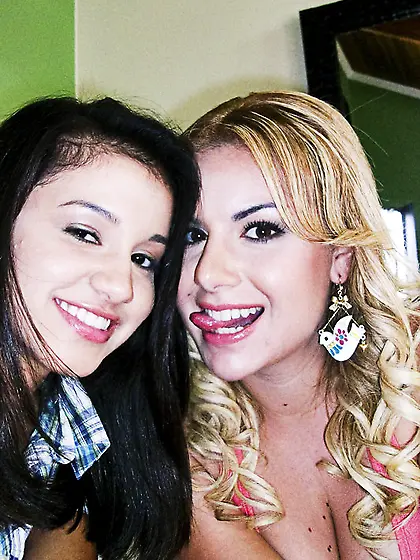 Sex-crazed party sluts enjoying CFNM action with a blindfolded d