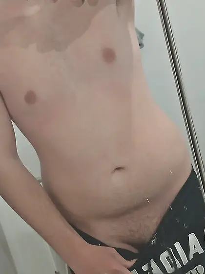 Teen boy exposes his true self