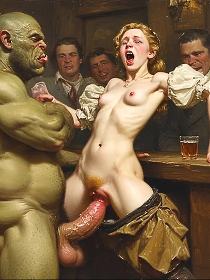 slender girls with orc