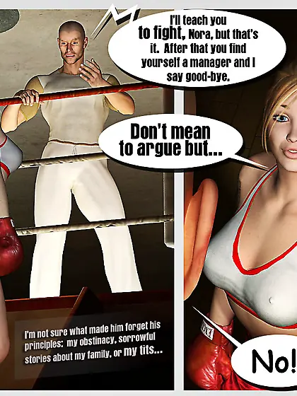 Barbie lookalike boxer chick