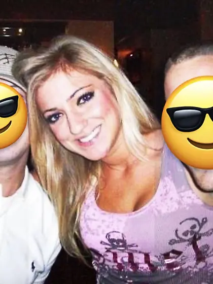 Rachel (brunette) & Mindy (blonde) spring break