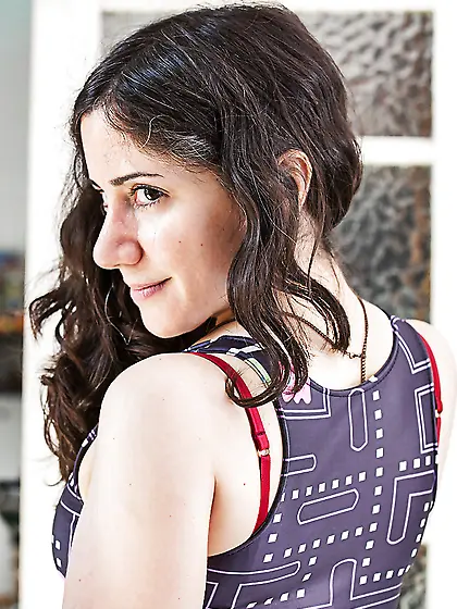 Stripping nerdy amateur