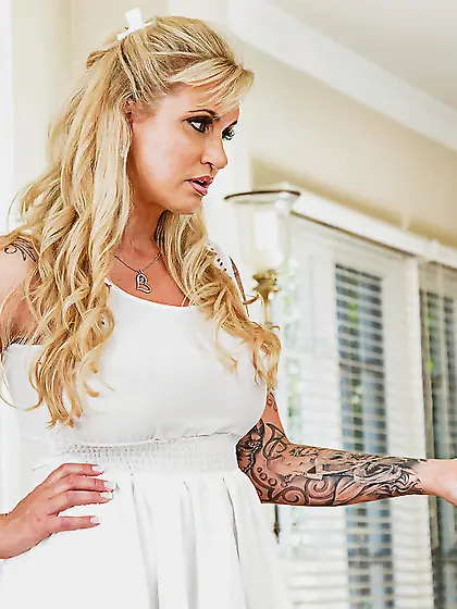 Female tired of husband ignoring her tempting his friend into ch