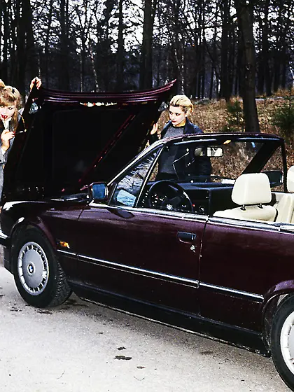 Hot blonde wearing gray