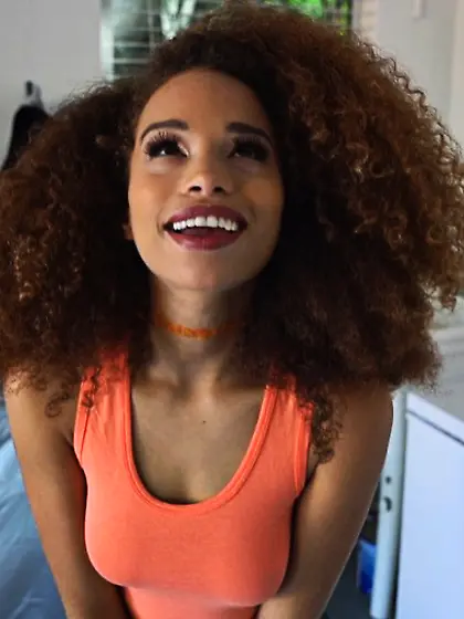 Curly hair step daughter