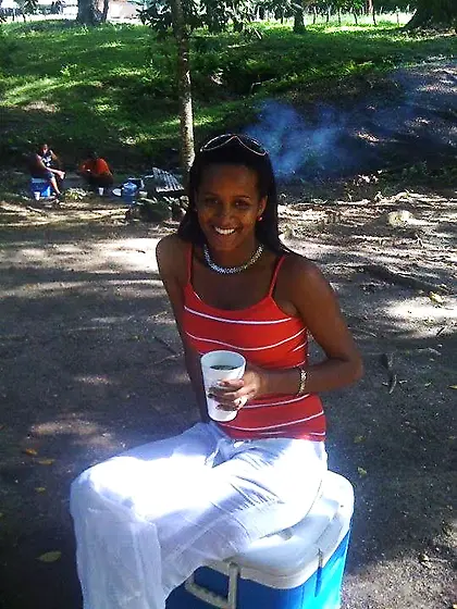 Lovely latina chick poses