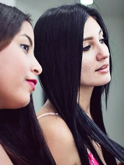 German teen striptease