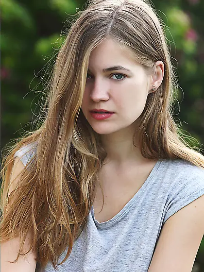 Sweet and cute blonde Paloma MPL is undressing and lying on tani