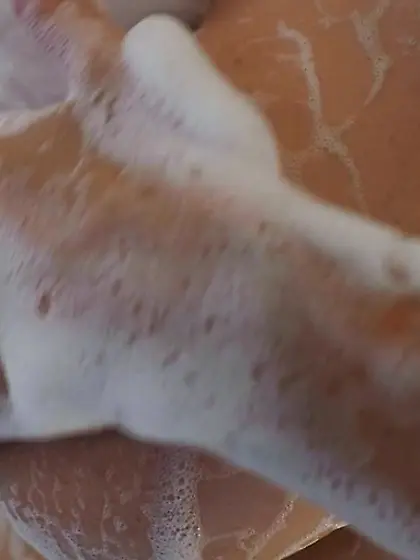 Closing eyes lies enjoys