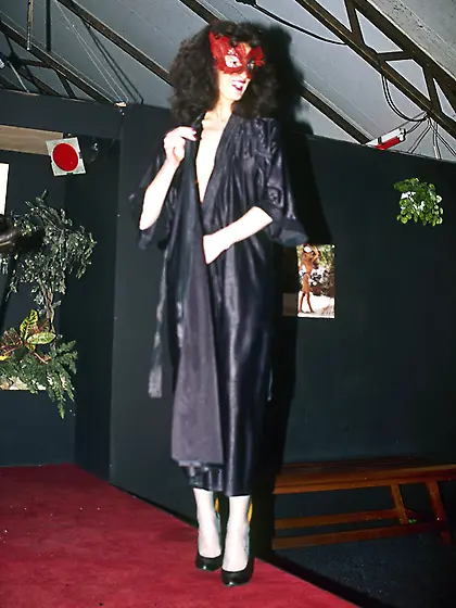 Gorgeous hottie takes black