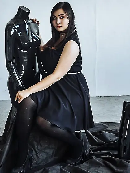 Asian dark eyes girl