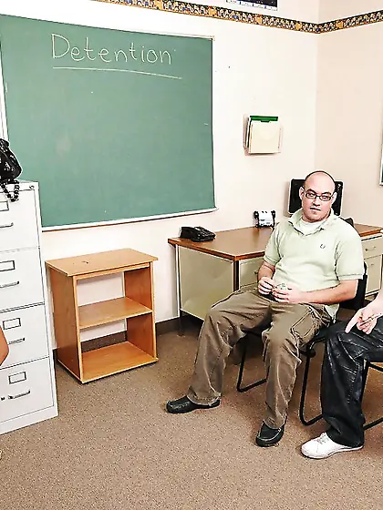 American busty college brunette