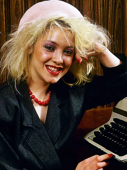 Cute blonde lets boss