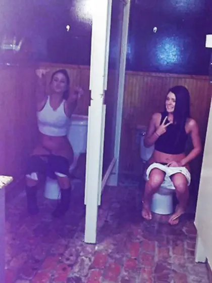 Toilet and pee girls