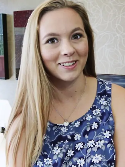 blonde teen pov