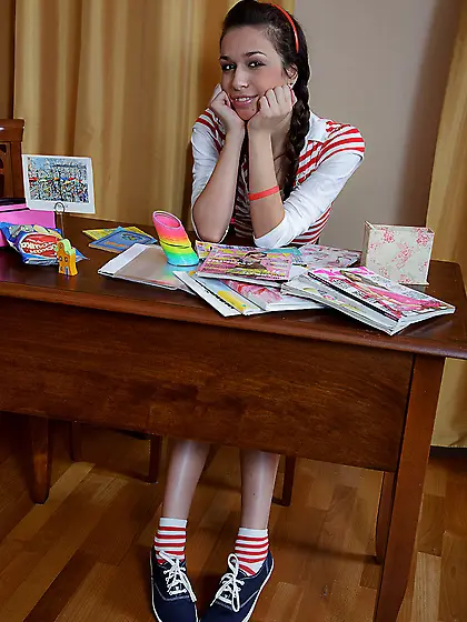 Teen schoolgirl anal sex and ass to mouth...