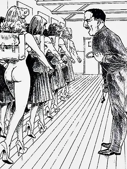 Thematic Drawn Porn Art 12 - BONDAGE & DISCIPLINE (three)