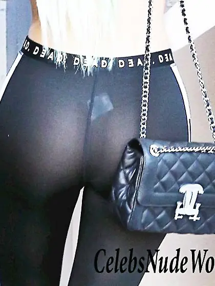 Kylie Jenner Cameltoe And See Through To Thong At a Studio In Lo