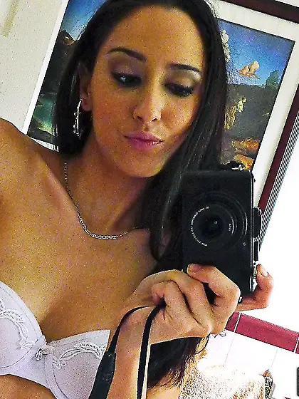 Filthy Latina babe Rachel Rose has a thick cock probing her gree