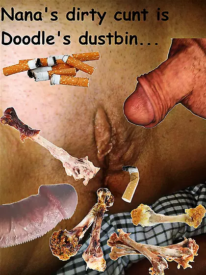 cigarette butts and chicken wings