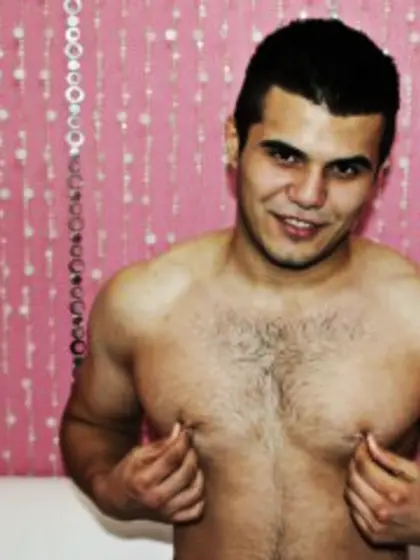 Brunette Young Man Jonathan Striptease.