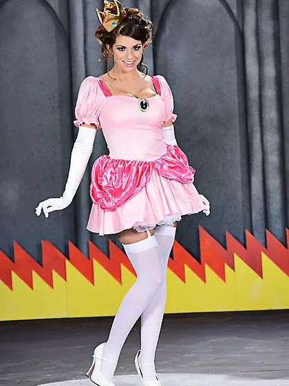 Horny princess fucks mustached