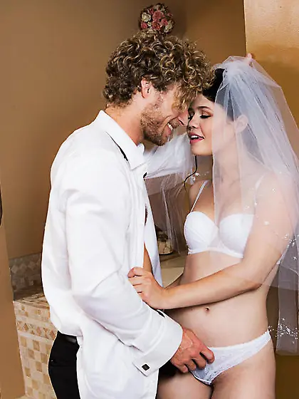 Tight body bride is going to get her bushy cunt destroyed today