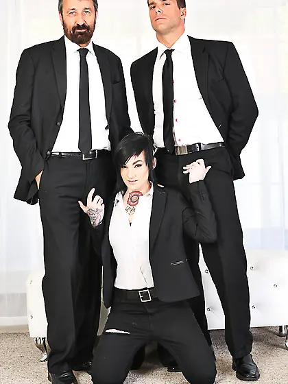 Emo big tit anal threesome