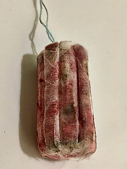 Gallery of used tampons of a hardcore fetish model