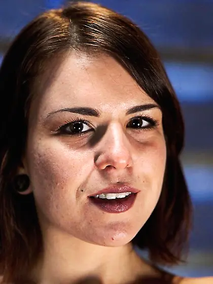 Hung upside dark-haired darling