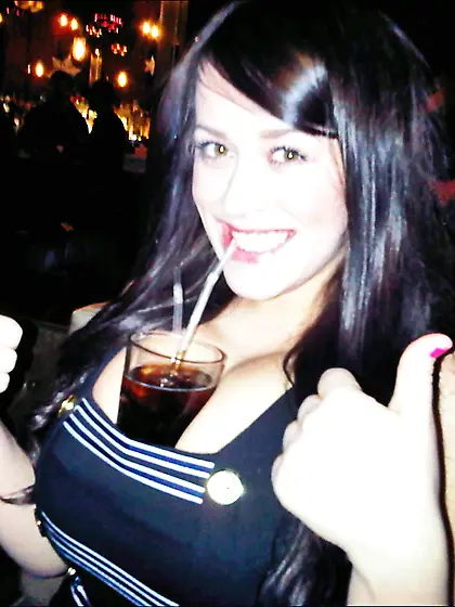 Hot brunette takes selfies