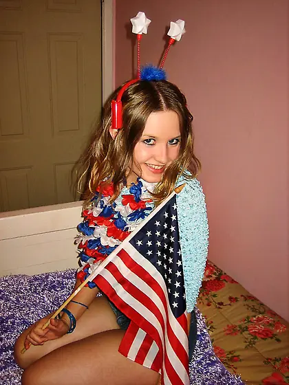 Cute Miss America College Girl