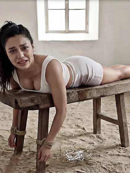 dolcett,  tied,  self wetting,  urination,  fear