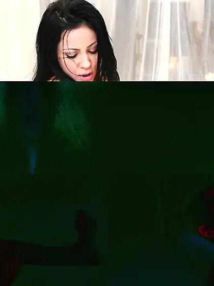 Audrey Bitoni is busty and she is showing off her shaved pussy b