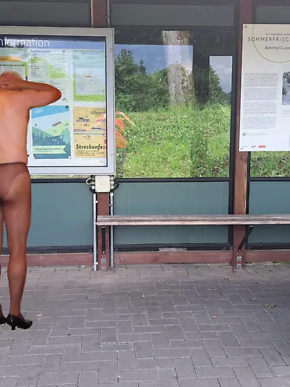 overwhelmed in pantyhose and pumps