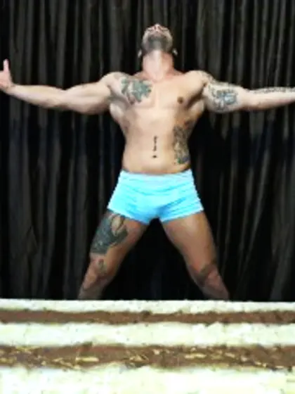 Brunette tony perform close