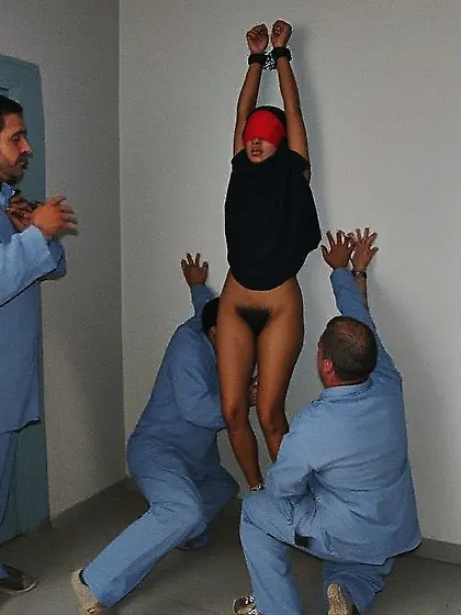 Hijabi girl in Male prison