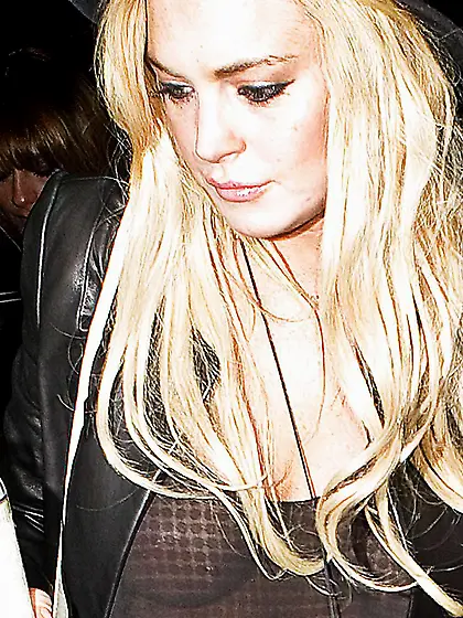 Lindsay Lohan Bare-Breasted Photoshoot