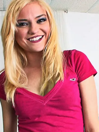 Blonde hottie high heels