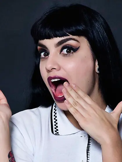 Latin teen black long