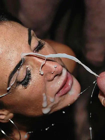 Vintage Facial cumshot On Dirty Slut